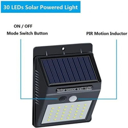 Set 10 x lampa solara 30 led, rezistente la apa