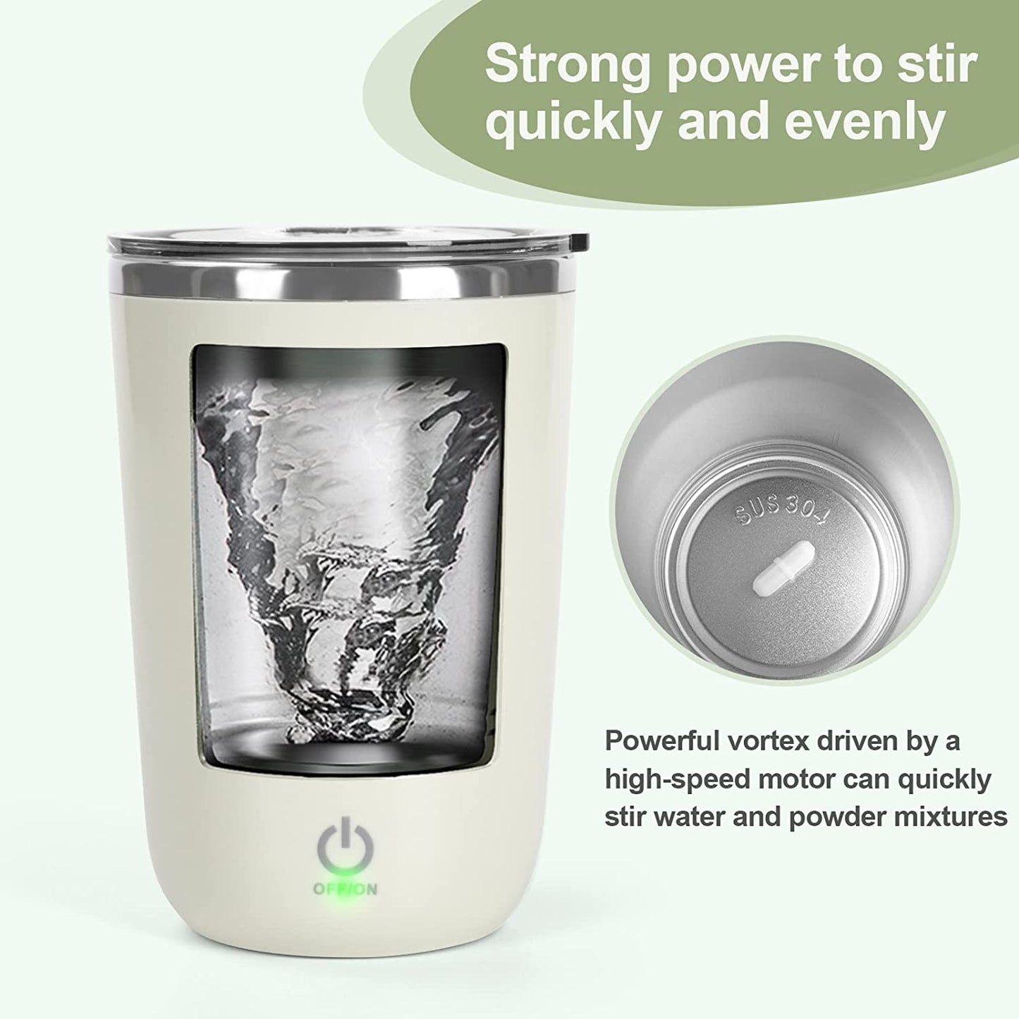 Cana electrica din inox cu amestecare automata