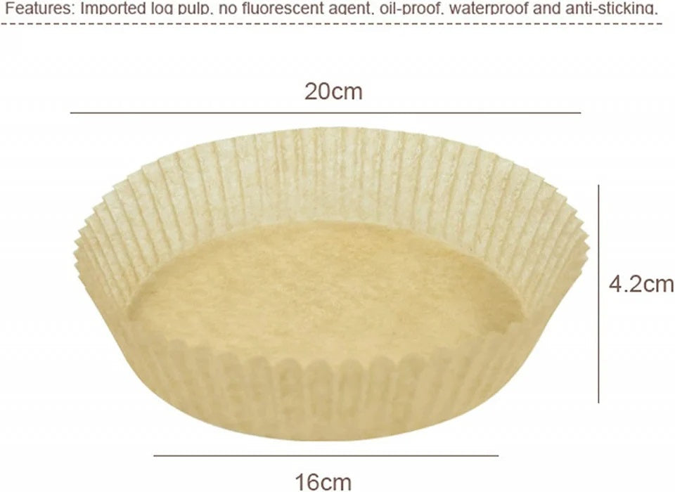 Set 200 hartii de copt pentru friteuza 16 cm