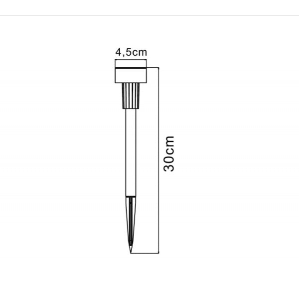 Set 30 x Lampa Solara De Gradina Inox , Tip Tarus