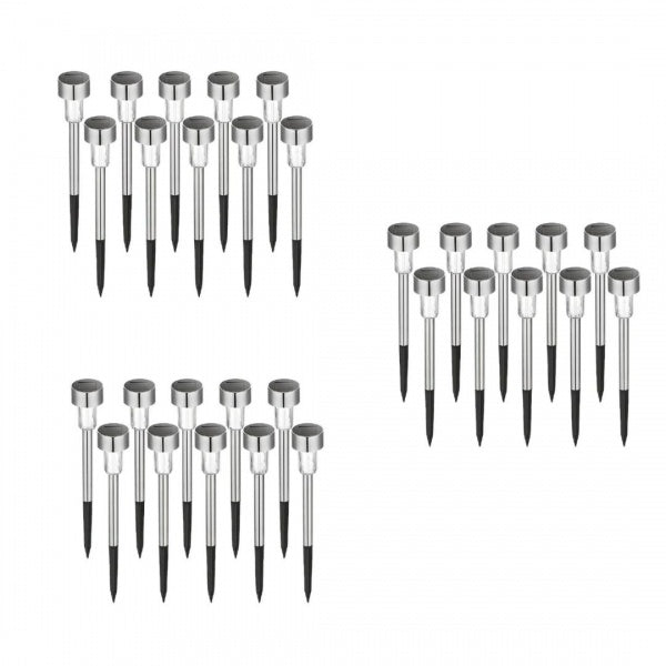 Set 30 x Lampa Solara De Gradina Inox , Tip Tarus