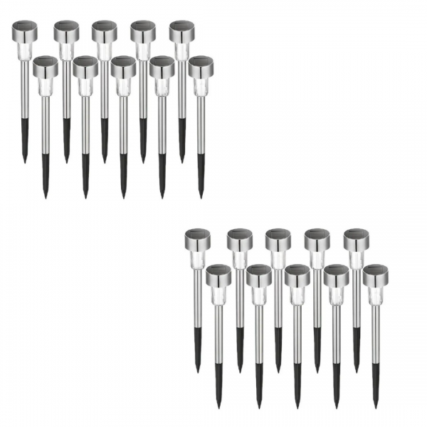 Set 20 x Lampa Solara De Gradina Inox , Tip Tarus