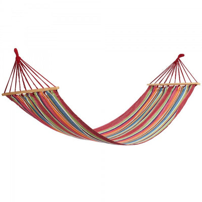 Set 2 x Hamac colorat cu bare din lemn, 200 X 80