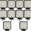 Set 10 proiectoare 16 LED 48W auto OFF-ROAD, IP 67