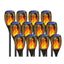 Set 12 xLampa solara tip torta cu efect flacara 58 cm