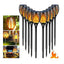 Set 12 xLampa solara tip torta cu efect flacara 58 cm