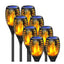 Set 12 xLampa solara tip torta cu efect flacara 58 cm