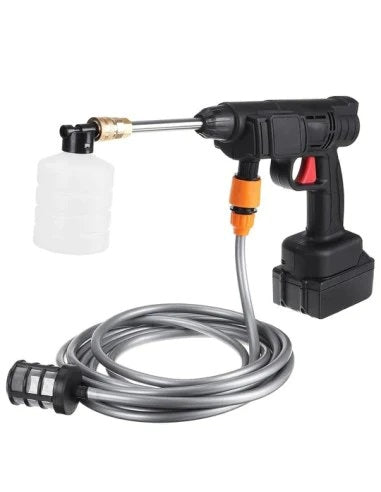 Lichidare de Stoc! Kit Aparat de spalat electric cu presiune cu rezervor pentru detergent, 2 acumulatori 48 V