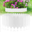 Set 12 Garduri Decorative Pentru Gradina, Albe, 2.4 M x 22 cm