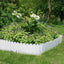 Set 12 Garduri Decorative Pentru Gradina, Albe, 2.4 M x 22 cm