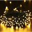 Set 4 x Decoratiune cu Incarcare Solara 100 LED, 10 Metri - Alb Cald