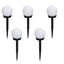 Set 5 x Lampa cu Incarcare Solara Tip Glob pentru Gradina 33 cm, Rezistenta la Apa