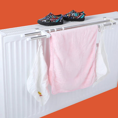 Oferta 1+1 Suport dublu pentru uscare rufe, cu prindere pe calorifer, 60cm