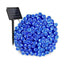 Decoratiune cu Incarcare Solara, 50 metri, 500 led - Albastru