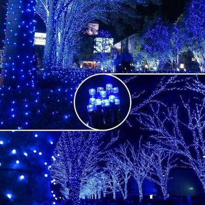 Decoratiune Solara pentru Exterior IP44, 1000 led-uri, 100m, liniara - Albastru