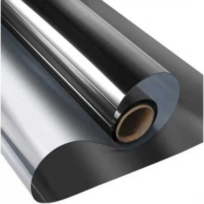 Set 2 x Autocolant Oglinda Negru, 45 x 300 cm