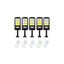Lichidare de Stoc! Set 5 x Proiector Solar 6 Celule,120 LED-uri COB ,cu Senzor de Miscare, Sistem Prindere Inclus