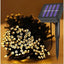 Lichidare de Stoc! Set 4 x Decoratiune cu Incarcare Solara 100 LED - alb/cald